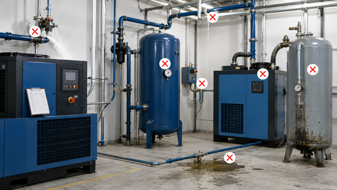 Common Compressed Air System Mistakes (And How They Increase Costs)