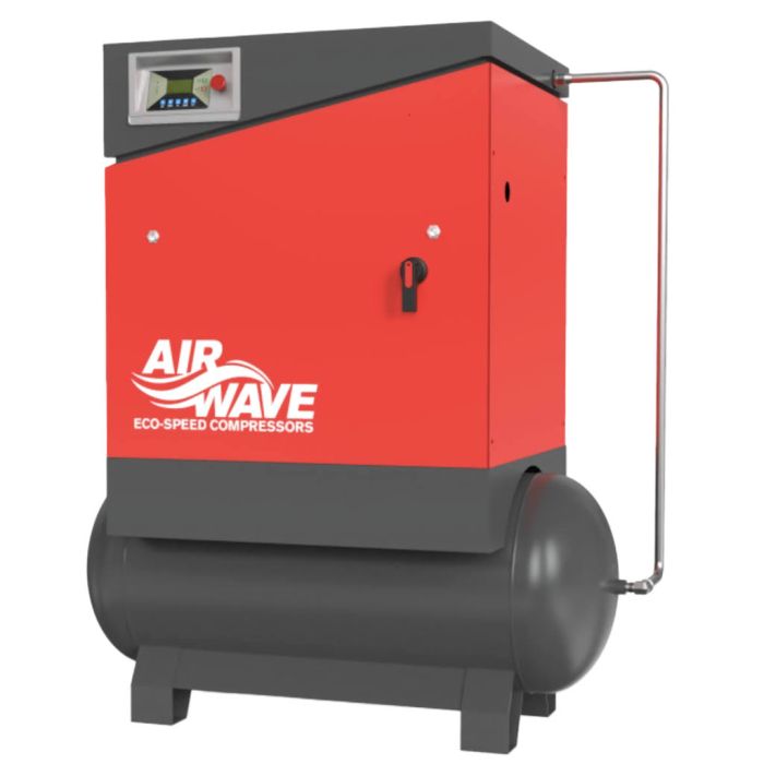 Airwave ECO-Speed, Fixed Speed Compressor, 15hp/11Kw-400V, 60 CFM, Max 10 Bar, 300L Tank Mounted