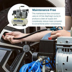 Hyundai HY5508X 550W 8L Oil Free Low Noise Portable Air Compressor 4CFM 118psi Direct Drive