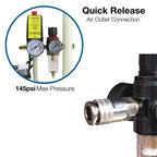 Hyundai HY7524X 750W 24L Oil Free Low Noise Portable Air Compressor 5.2CFM 118psi Direct Drive