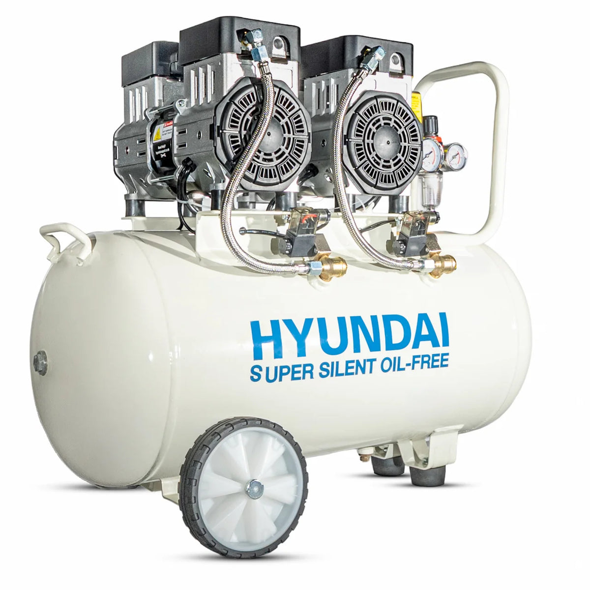 Hyundai HY27550X 1500W 50L Oil Free Low Noise Portable Electric Air Compressor 11CFM 118psi