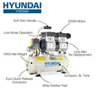 Hyundai HY5508X 550W 8L Oil Free Low Noise Portable Air Compressor 4CFM 118psi Direct Drive