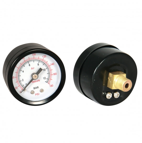 Pressure Gauge 1/8" 0-12 Bar Back Connection Dia 42