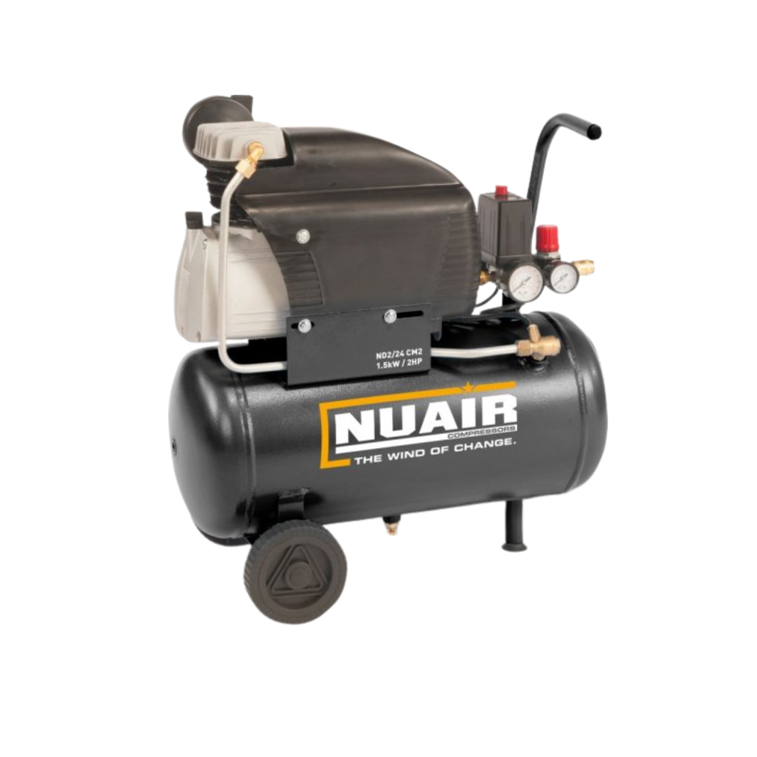 Nuair Compressor ND2/24CM2 1.5KW 24Ltr 8Bar 230V Portable (13A)