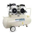 Hyundai HY2150100 Oil-Free Electric Air Compressor with Dual 1500W Motors, 4hp and 100L Tank