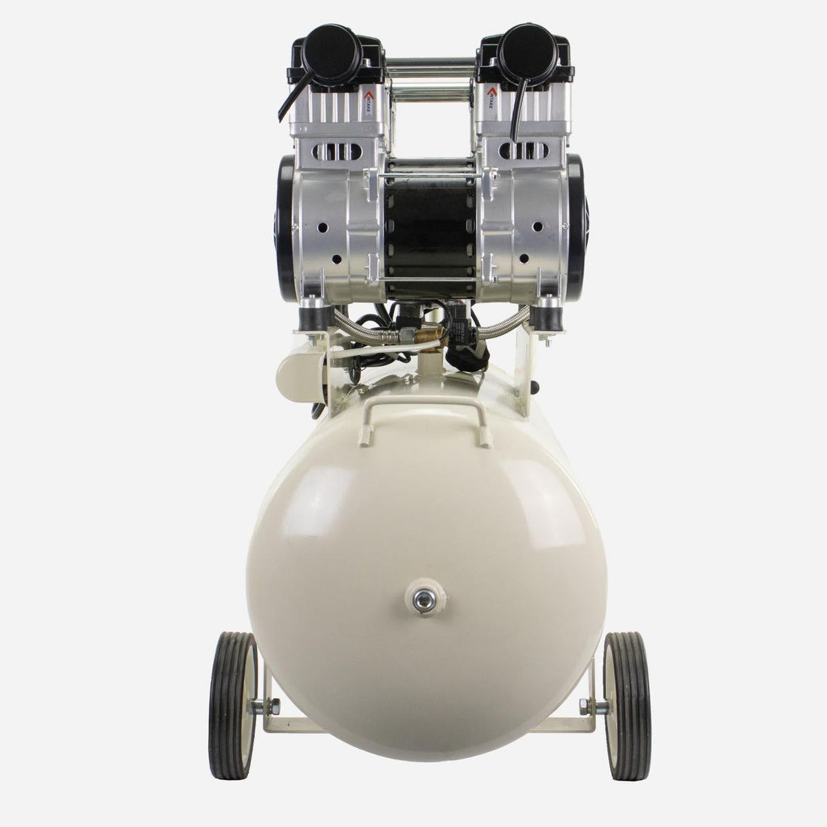 Hyundai HY2150100 Oil-Free Electric Air Compressor with Dual 1500W Motors, 4hp and 100L Tank