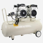 Hyundai HY2150100 Oil-Free Electric Air Compressor with Dual 1500W Motors, 4hp and 100L Tank