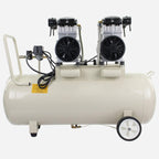 Hyundai HY2150100 Oil-Free Electric Air Compressor with Dual 1500W Motors, 4hp and 100L Tank