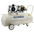 Hyundai HY275100 Electric Air Compressor with Dual 750W 230V Motors, 2hp and 100L Tank