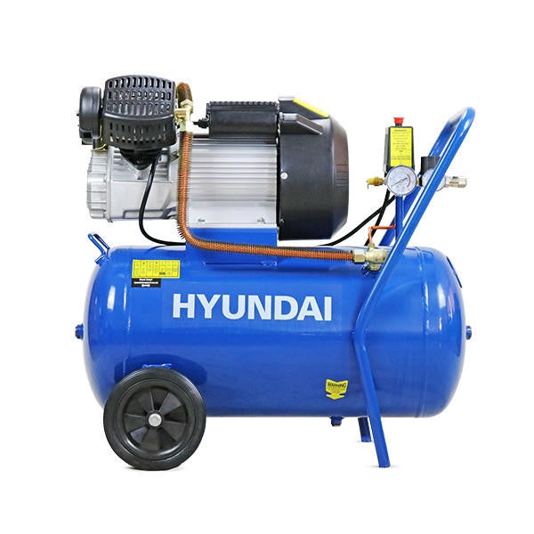Hyundai HY3050V Electric Air Compressor with V-Twin Cylinder, 2.2kW 230V Motor, 3hp and 50L Tank