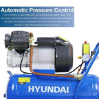 Hyundai HY3050V Electric Air Compressor with V-Twin Cylinder, 2.2kW 230V Motor, 3hp and 50L Tank