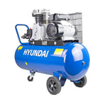 Hyundai HY3100P Belt-Drive Electric Air Compressor with Twin Cylinder, 2.2kW 230V Motor, 3hp and 100L Tank