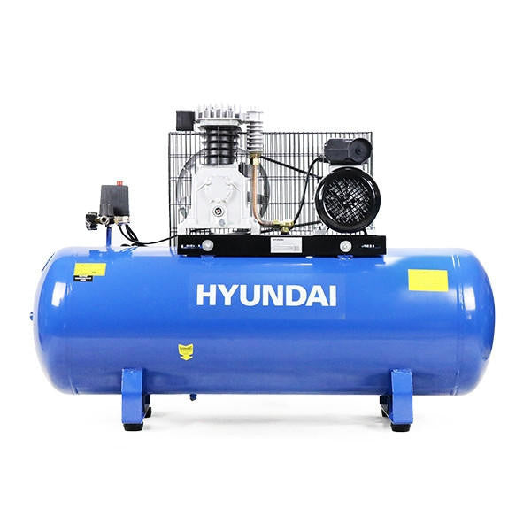 Hyundai HY3150SX 3hp 150L Low Noise Air Compressor 14CFM 145psi Twin Cylinder Belt Drive