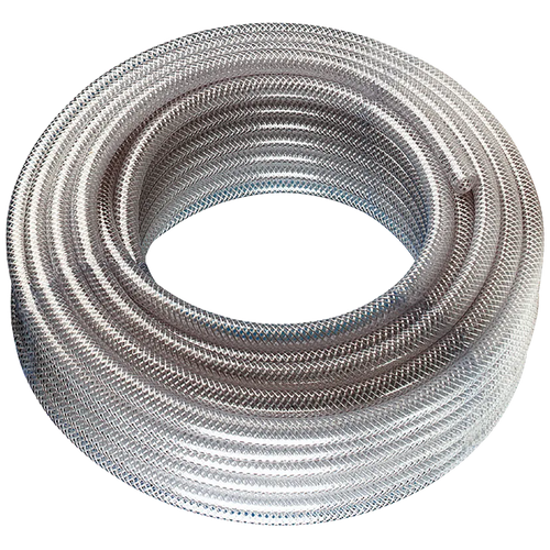 1/2" ID H/DUTY BRAID PVC CLEAR 30MTR