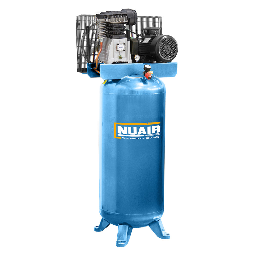 Nuair Compressor B3800B-PRO/150V 4FM 3KW 150Ltr 10Bar 230V Stationary (20A)