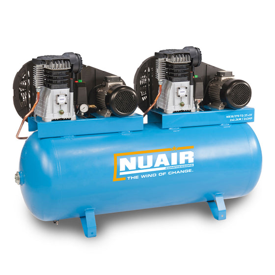 Nuair NB38/270 TD 3M+3M Tandem Air Compressor