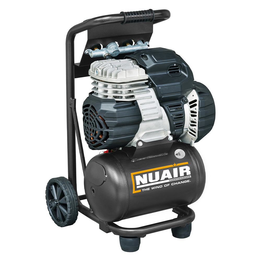 Nuair Compressor PIONEER 10L OL244 1.1KW 10Ltr 8Bar 230V Portable (13A)