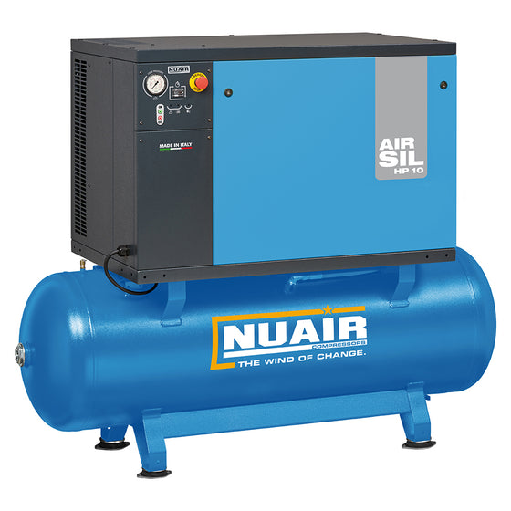 Nuair Compressor AIRSIL3 NB10/10FT/500 SD 7.5KW 500Ltr 11Bar 400V Stationary