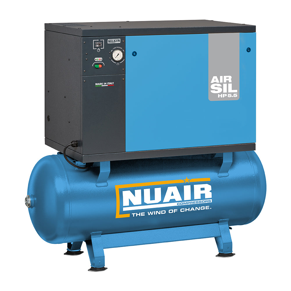 Nuair Compressor AIRSIL2 NB5/5.5FT/270 4KW 270Ltr 11Bar 400V Stationary