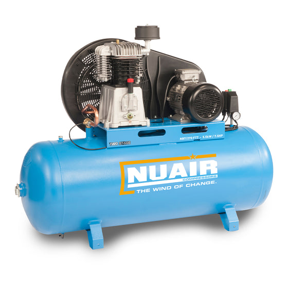 Nuair Compressor NB7/270 FT 7 *** 5.5KW 270Ltr 10Bar 400V Stationary