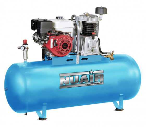 Nuair Petrol Compressor NB7/11S/270F Honda 11HP 270Ltr 10Bar Stationary