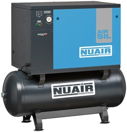 Nuair Compressor AIRSIL2 NB7/7.5FT/270 5.5KW 270Ltr 11Bar 400V Stationary