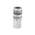 1/4" BSPP FEM COUPLING BRASS NICKEL