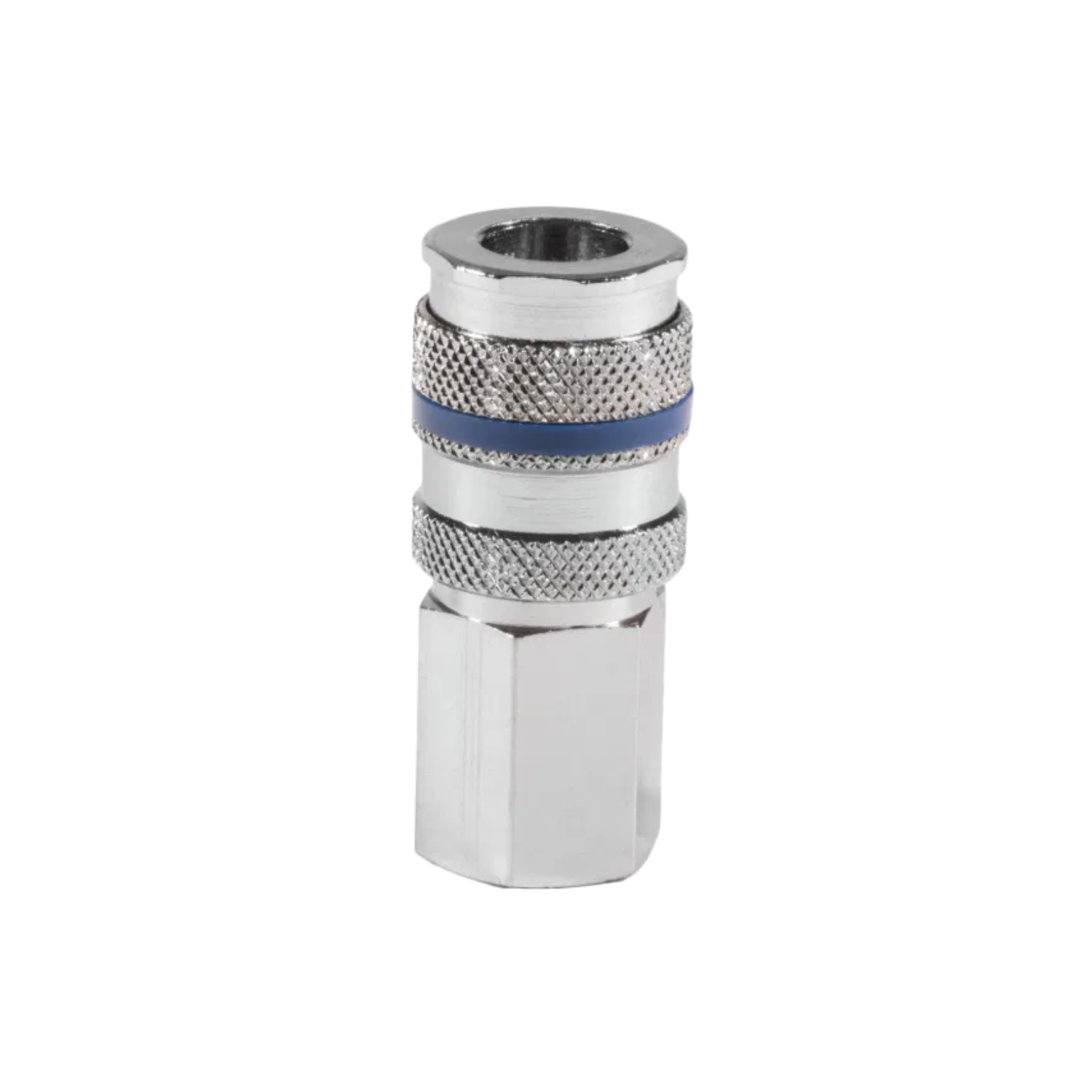 1/4" BSPP FEM COUPLING BRASS NICKEL