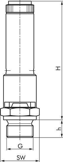Safety Valve G 1/4" (dn8) 4 Bar - Non-OEM 3004807022
