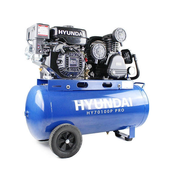 Hyundai HY70100P 7.0hp Petrol Air Compressor with 90L Tank
