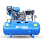 Hyundai HY140200PES Static Floor-Mounted Petrol Air Compressor, 14hp and 200L Tank