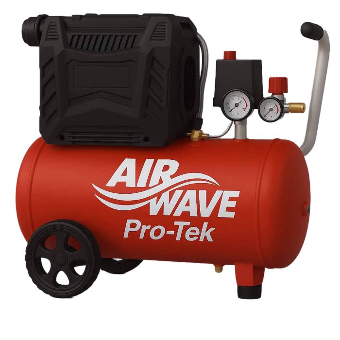 PRO-TEK, 2hp/1.5Kw, 6.5 CFM, 10 bar, 24L Tank, Oil Free Piston Compressor