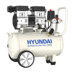 Hyundai HY7524X 750W 24L Oil Free Low Noise Portable Air Compressor 5.2CFM 118psi Direct Drive